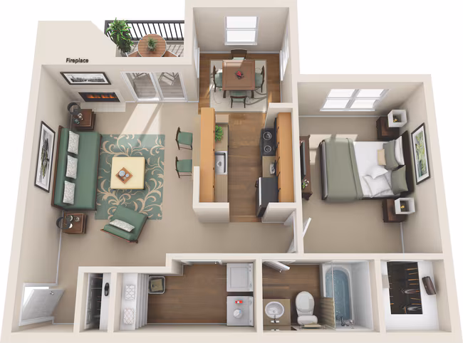 Unit 1831 1831 floor plan